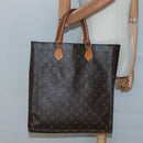 LOUIS VUITTON Monogram Sac Plat Hand Bag M51140 LV Auth 133706-19