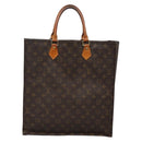 LOUIS VUITTON Monogram Sac Plat Hand Bag M51140 LV Auth 133706-13