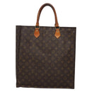 LOUIS VUITTON Monogram Sac Plat Hand Bag M51140 LV Auth 133706-2