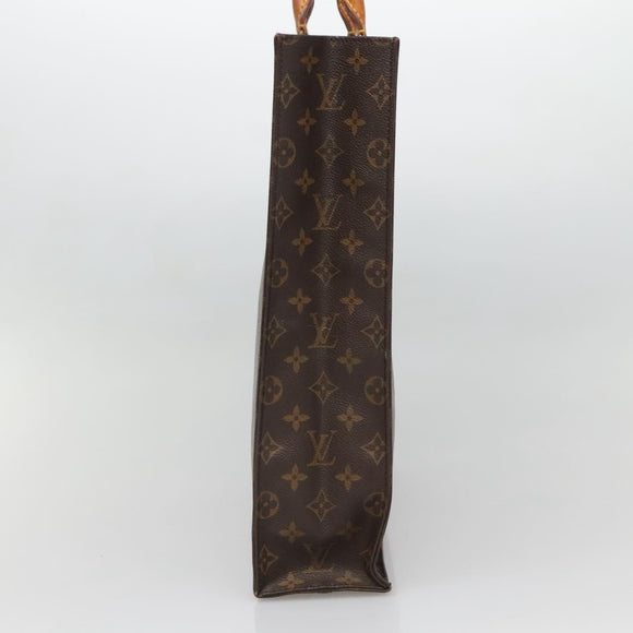 LOUIS VUITTON Monogram Sac Plat Hand Bag M51140 LV Auth 133706