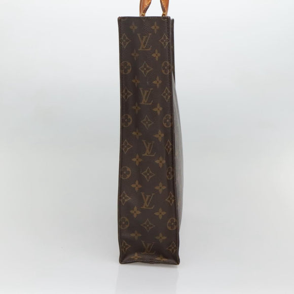 LOUIS VUITTON Monogram Sac Plat Hand Bag M51140 LV Auth 133706