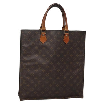 LOUIS VUITTON Monogram Sac Plat Hand Bag M51140 LV Auth 133711