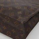 LOUIS VUITTON Monogram Sac Plat Hand Bag M51140 LV Auth 133711-9