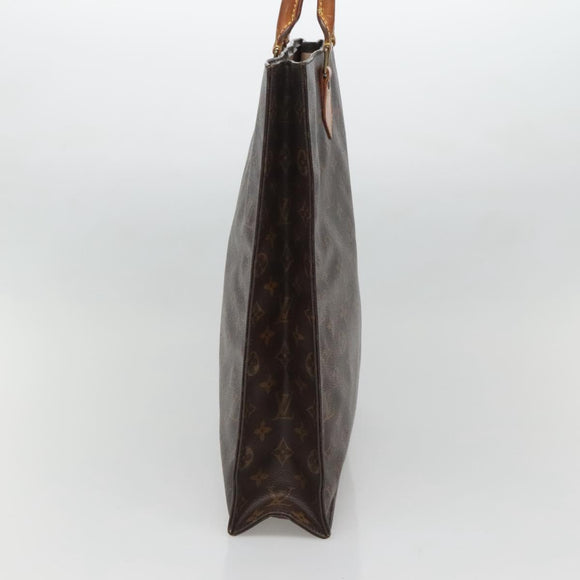 LOUIS VUITTON Monogram Sac Plat Hand Bag M51140 LV Auth 133711