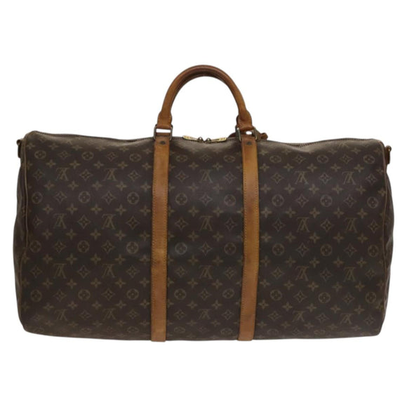 LOUIS VUITTON Monogram Keepall Bandouliere 60 Boston Bag M41412 LV Auth 133720