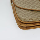 CELINE Macadam Canvas Shoulder Bag PVC Beige Gold Auth 133723-9