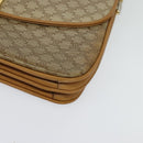 CELINE Macadam Canvas Shoulder Bag PVC Beige Gold Auth 133723-14