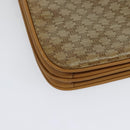 CELINE Macadam Canvas Shoulder Bag PVC Beige Gold Auth 133723-15