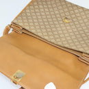 CELINE Macadam Canvas Shoulder Bag PVC Beige Gold Auth 133723-18