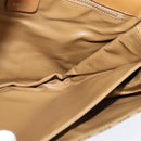 CELINE Macadam Canvas Shoulder Bag PVC Beige Gold Auth 133723-20