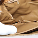 CELINE Macadam Canvas Shoulder Bag PVC Beige Gold Auth 133723-21