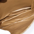 CELINE Macadam Canvas Shoulder Bag PVC Beige Gold Auth 133723-22