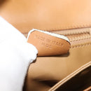 CELINE Macadam Canvas Shoulder Bag PVC Beige Gold Auth 133723-12