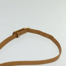 CELINE Macadam Canvas Shoulder Bag PVC Beige Gold Auth 133723-8