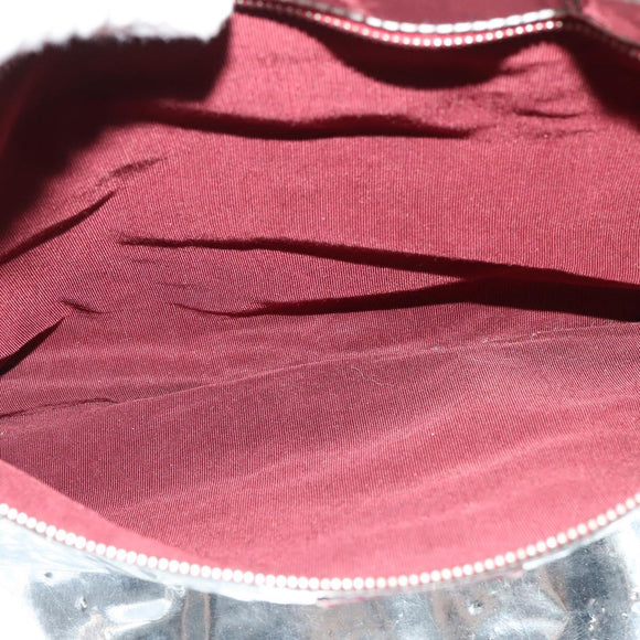 CHANEL Chain Tote Bag No5 Canvas Ivory Silver CC Auth 133727