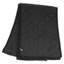 CHANEL Matelasse Scarf Wool Black CC Auth 133729-1