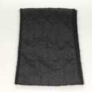 CHANEL Matelasse Scarf Wool Black CC Auth 133729-4