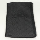CHANEL Matelasse Scarf Wool Black CC Auth 133729-9