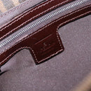 FENDI Zucca Canvas Shoulder Bag Black Brown Silver Auth 133732-20