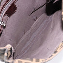 FENDI Zucca Canvas Shoulder Bag Black Brown Silver Auth 133732-10