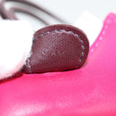 HERMES Rodeo Charm PM Charm Leather Pink Auth 133735-10