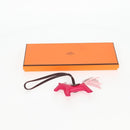 HERMES Rodeo Charm PM Charm Leather Pink Auth 133735-12