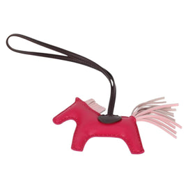 HERMES Rodeo Charm PM Charm Leather Pink Auth 133735 - 0