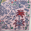 HERMES Carre 90 Scarf ""ISOLA DI PRIMAVERA"" Silk Pink Auth 133737-10