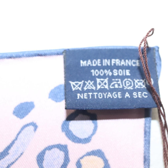 HERMES Carre 90 Scarf ""ISOLA DI PRIMAVERA"" Silk Pink Auth 133737