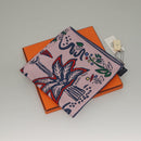 HERMES Carre 90 Scarf ""ISOLA DI PRIMAVERA"" Silk Pink Auth 133737-18