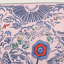 HERMES Carre 90 Scarf ""ISOLA DI PRIMAVERA"" Silk Pink Auth 133737-3