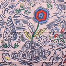 HERMES Carre 90 Scarf ""ISOLA DI PRIMAVERA"" Silk Pink Auth 133737-6