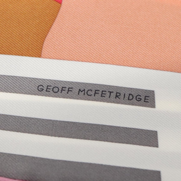 HERMES Carre 90 Scarf ""18-3-7"" Silk Gray Auth 133739