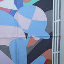 HERMES Carre 90 Scarf ""18-3-7"" Silk Gray Auth 133739-7