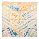 HERMES Carre 90 Scarf ""Le Reve De Julia"" Silk White Multicolor Auth 133740-1