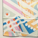 HERMES Carre 90 Scarf ""Le Reve De Julia"" Silk White Multicolor Auth 133740-8