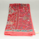 HERMES Carre 140 Scarf ""des Oiseaux Fleurs"" Cashmere Red Auth 133742-7