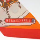 HERMES Twilly Scarf ""World's Fair"" Silk Orange Auth 133743-8
