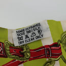 HERMES Twilly Scarf ""BRIDES de GALA"" Silk Green Auth 133745-10