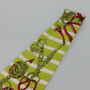 HERMES Twilly Scarf ""BRIDES de GALA"" Silk Green Auth 133745-4