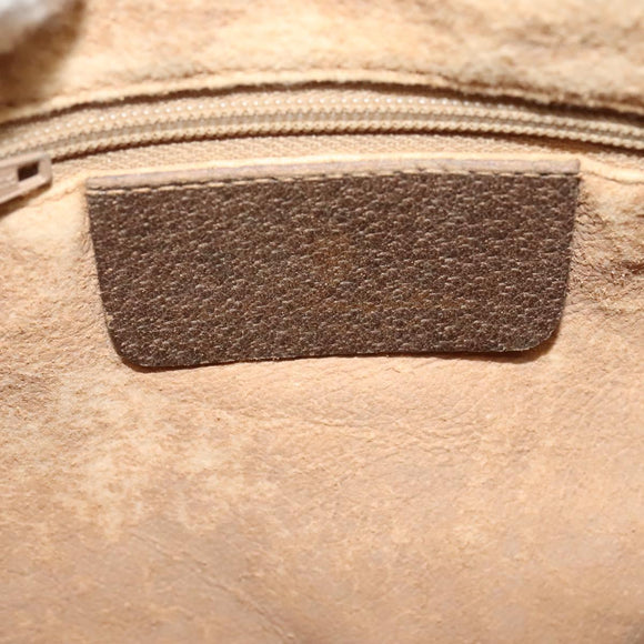 GUCCI GG Supreme Web Sherry Line Bag PVC Beige Gold Red 89 02 032 Auth 133747