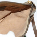 GUCCI GG Supreme Web Sherry Line Bag PVC Beige Gold Red 89 02 032 Auth 133747-19