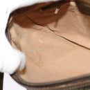 GUCCI GG Supreme Web Sherry Line Bag PVC Beige Gold Red 89 02 032 Auth 133747-20