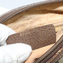 GUCCI GG Supreme Web Sherry Line Bag PVC Beige Gold Red 89 02 032 Auth 133747-12