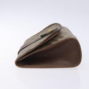 GUCCI GG Supreme Web Sherry Line Bag PVC Beige Gold 156 01 030 Auth 133748-4