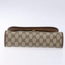 GUCCI GG Supreme Web Sherry Line Bag PVC Beige Gold 156 01 030 Auth 133748-6
