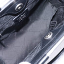 Salvatore Ferragamo Gancini Hand Bag Leather Black Auth 133750-15