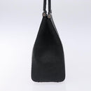 Salvatore Ferragamo Gancini Hand Bag Leather Black Auth 133750-5