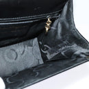 Salvatore Ferragamo Gancini Shoulder Bag Enamel Black Silver Auth 133751-18