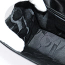 Salvatore Ferragamo Gancini Shoulder Bag Enamel Black Silver Auth 133751-19